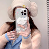 【MagSafe対応】クリアスターエンジェルiPhoneケース