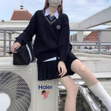 ストライプリブアクセントセーター