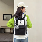 ワンポイントベアスクエアリュック