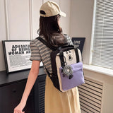 ワンポイントベアスクエアリュック