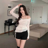 アシンメトリーカシュクールトップス