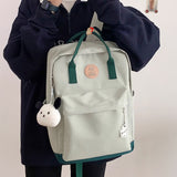 バイカラースクエアリュック