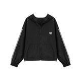 リボンレーストラックウィンドブレーカー