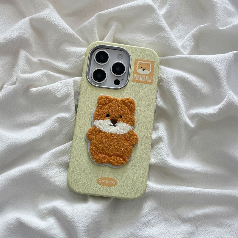 タフティングアップリケiPhoneケース