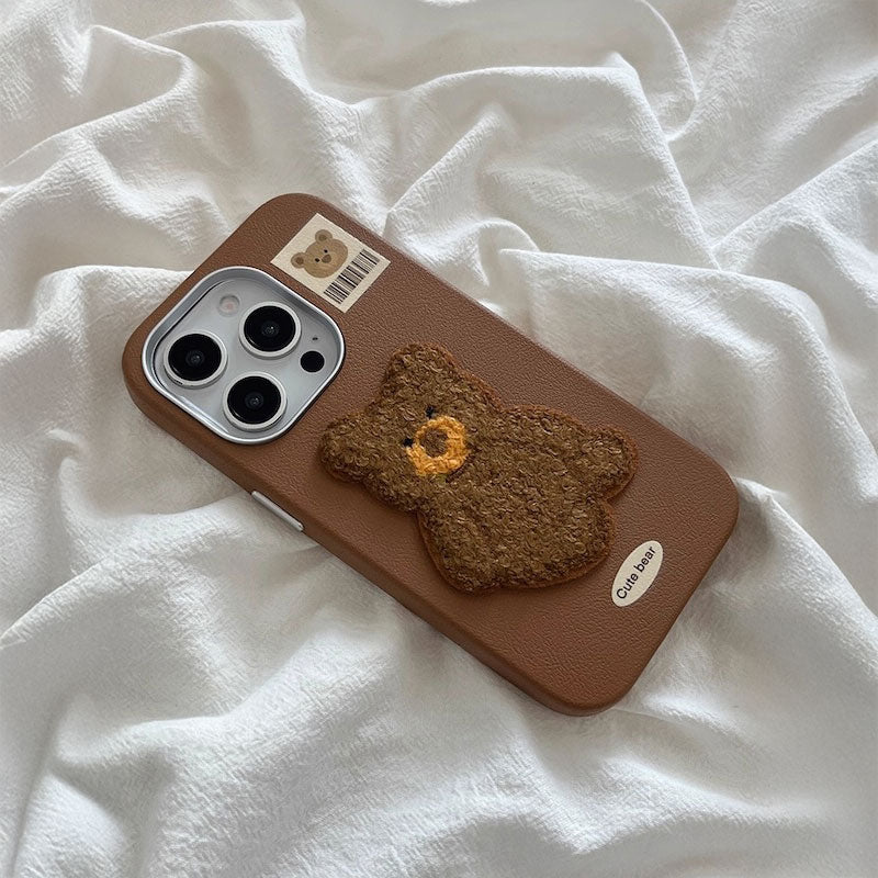 タフティングアップリケiPhoneケース