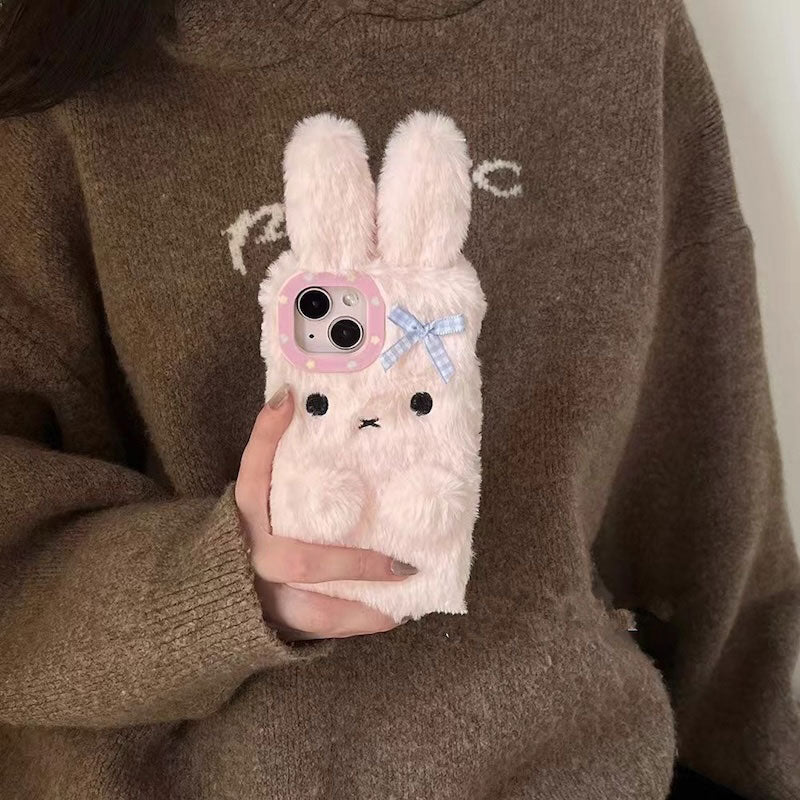 ラブリーうさきぬいぐるみiPhoneケース