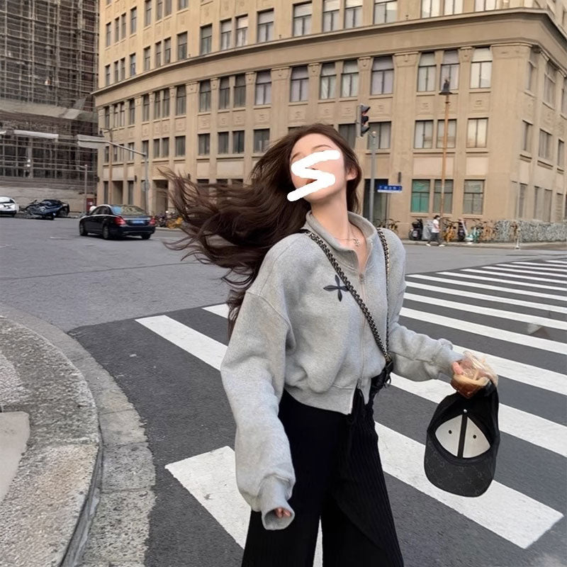 クロスモチーフクロップドブルゾン