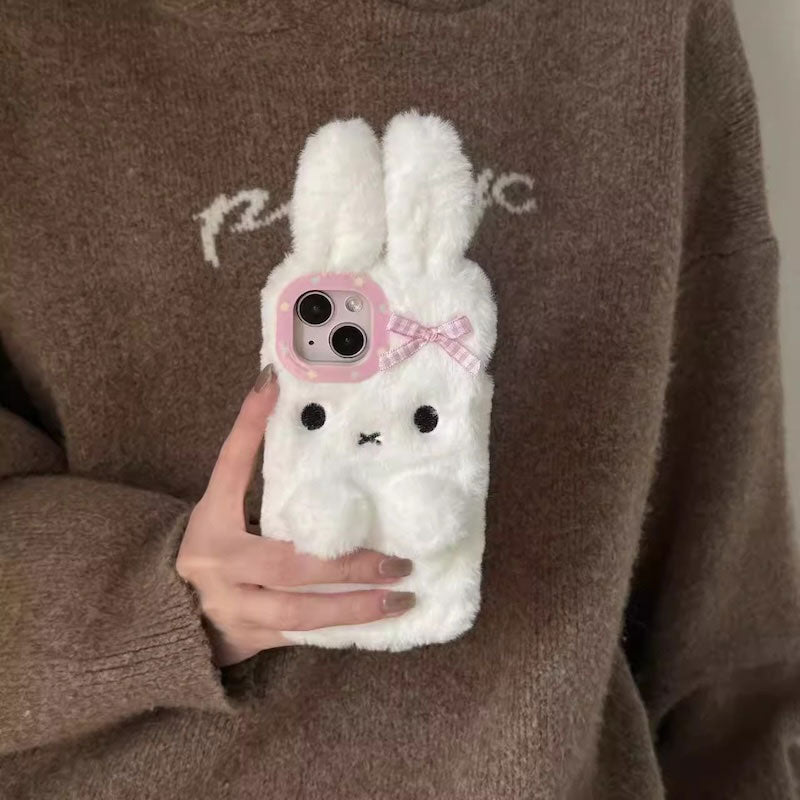 ラブリーうさきぬいぐるみiPhoneケース