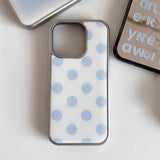 アイスブルーパターンiPhoneケース