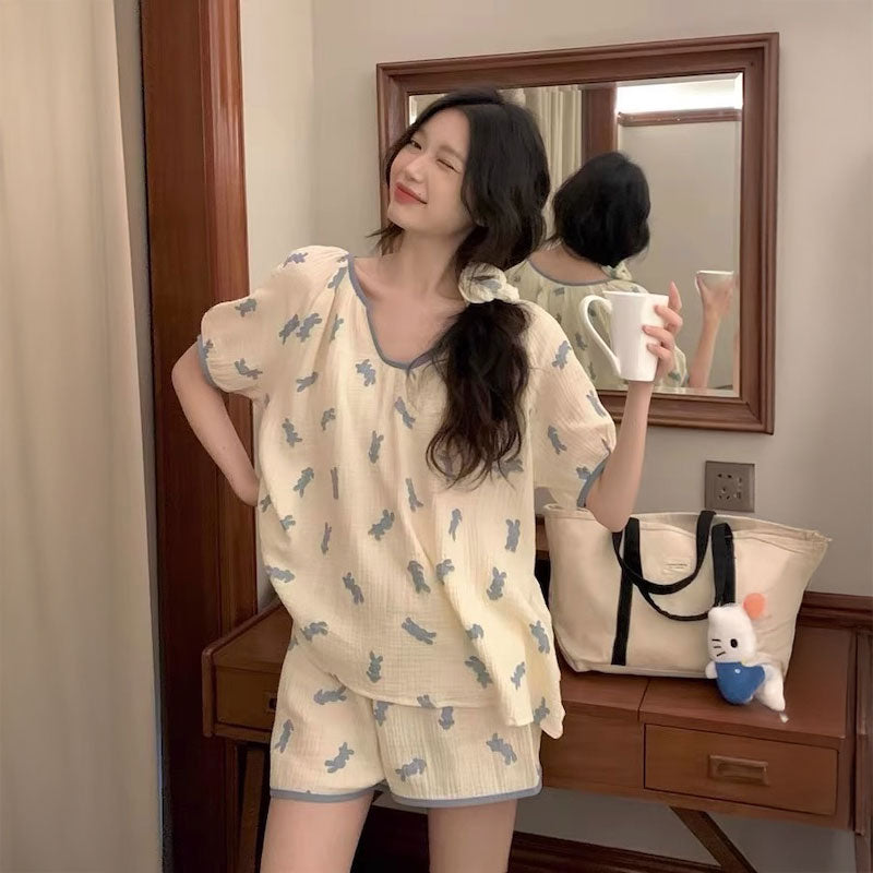 ソフトリネンラビットルームウェア