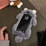 モモンガぬいぐるみiPhoneケース