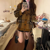 ヴィンテージチェックシャギーカーディガン