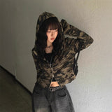 カモフラージュフィットパーカー