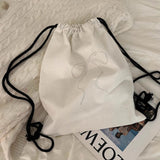 リボンラインストーンナップザック