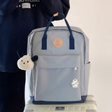 バイカラースクエアリュック