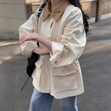 ウエストドローバイカラージャケット