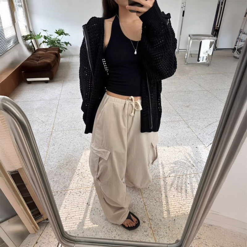 メッシュローゲージパーカー