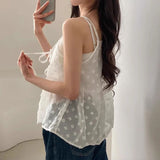 フラワーシースルーチュニックキャミソール
