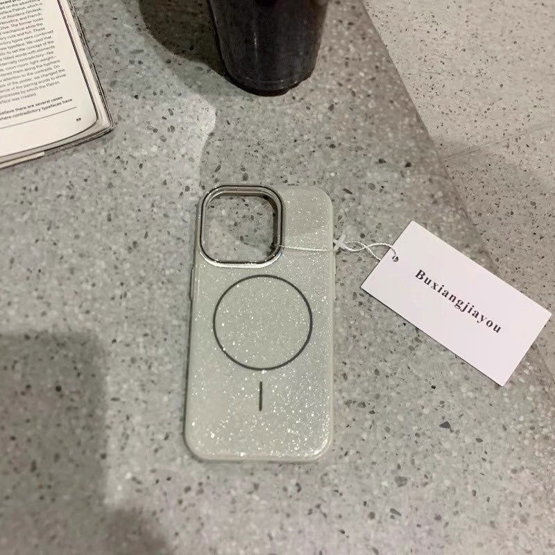 【iPhone17対応】【MagSafe対応】スパークリングラメiPhoneケース