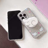 【MagSafe対応】クリアスターエンジェルiPhoneケース