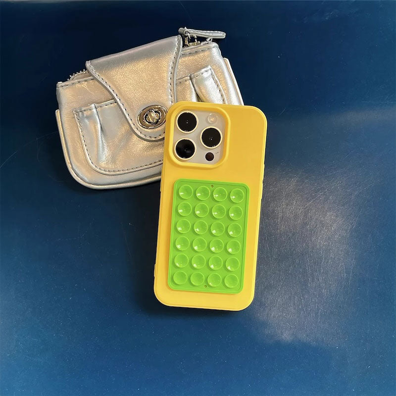 【iPhone17対応】ハートコントラスト吸盤iPhoneケース