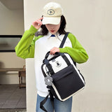 ワンポイントベアスクエアリュック