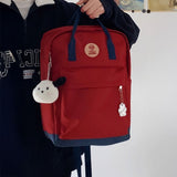 バイカラースクエアリュック