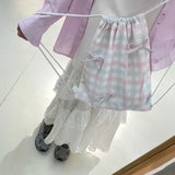 パステルギンガムナップザック