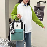 ワンポイントベアスクエアリュック