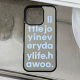 アイスブルーパターンiPhoneケース