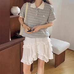 レトロボーダーポロトップス