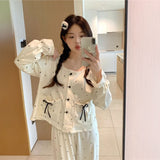 フレンチドットリボンルームウェア