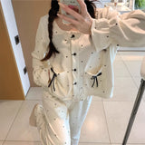 フレンチドットリボンルームウェア