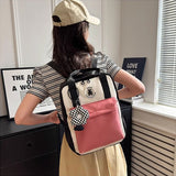 ワンポイントベアスクエアリュック