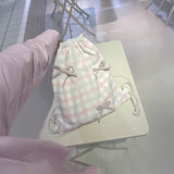 パステルギンガムナップザック