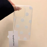 アイスブルーパターンiPhoneケース