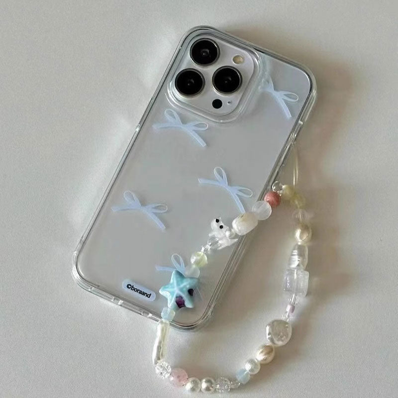 ミニリボンクリアiPhoneケース