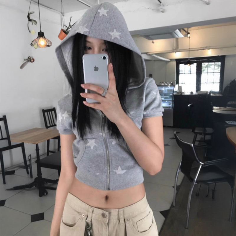 半袖スターパーカー