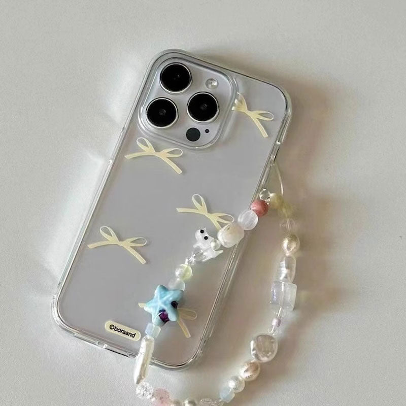 ミニリボンクリアiPhoneケース