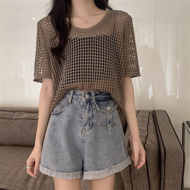 メッシュサマートップス