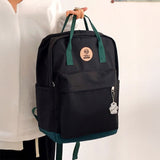 バイカラースクエアリュック