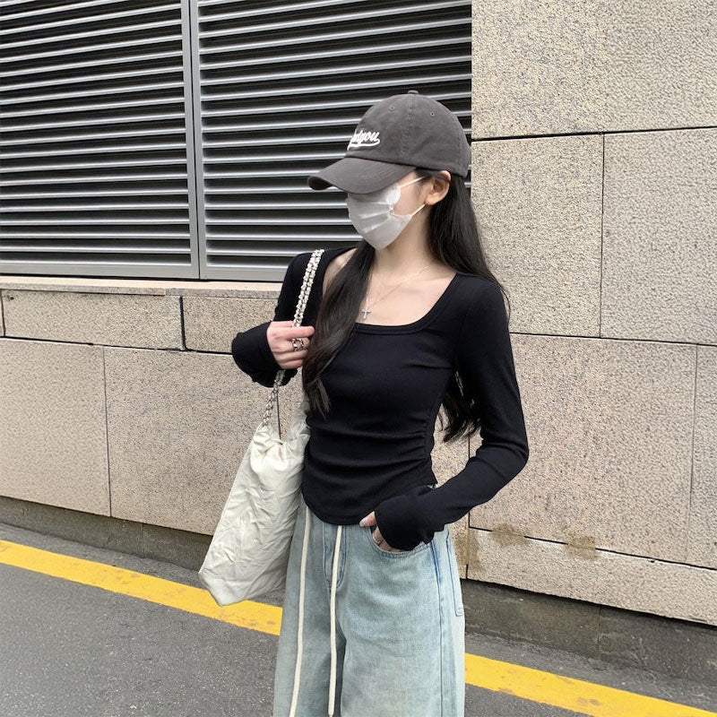 UネックナチュラルフィットロンT