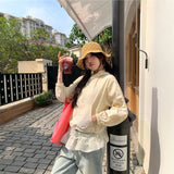 リボンレーストラックウィンドブレーカー