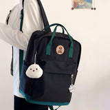 バイカラースクエアリュック