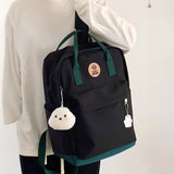 バイカラースクエアリュック