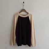 ラグランハイゲージニット