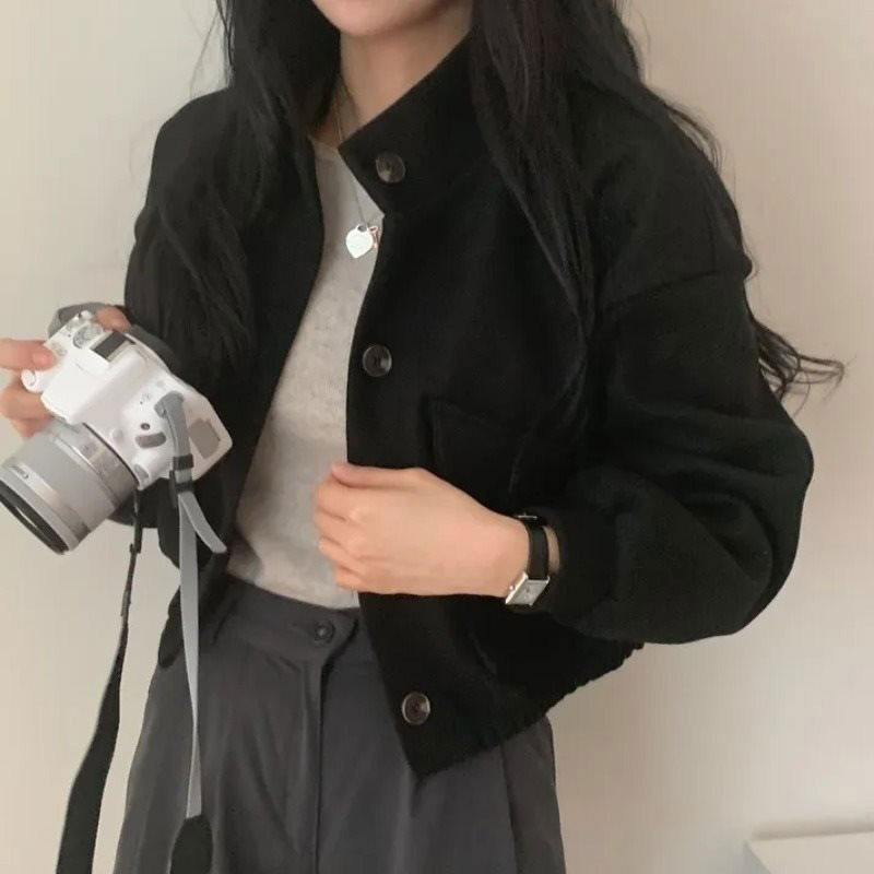 バレルスリーブボタンジャケット