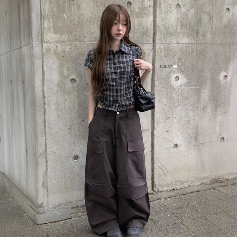 ルーズワイドワーキングカーゴパンツ