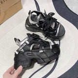 シルバーアクセントスニーカーサンダル