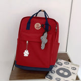 バイカラースクエアリュック